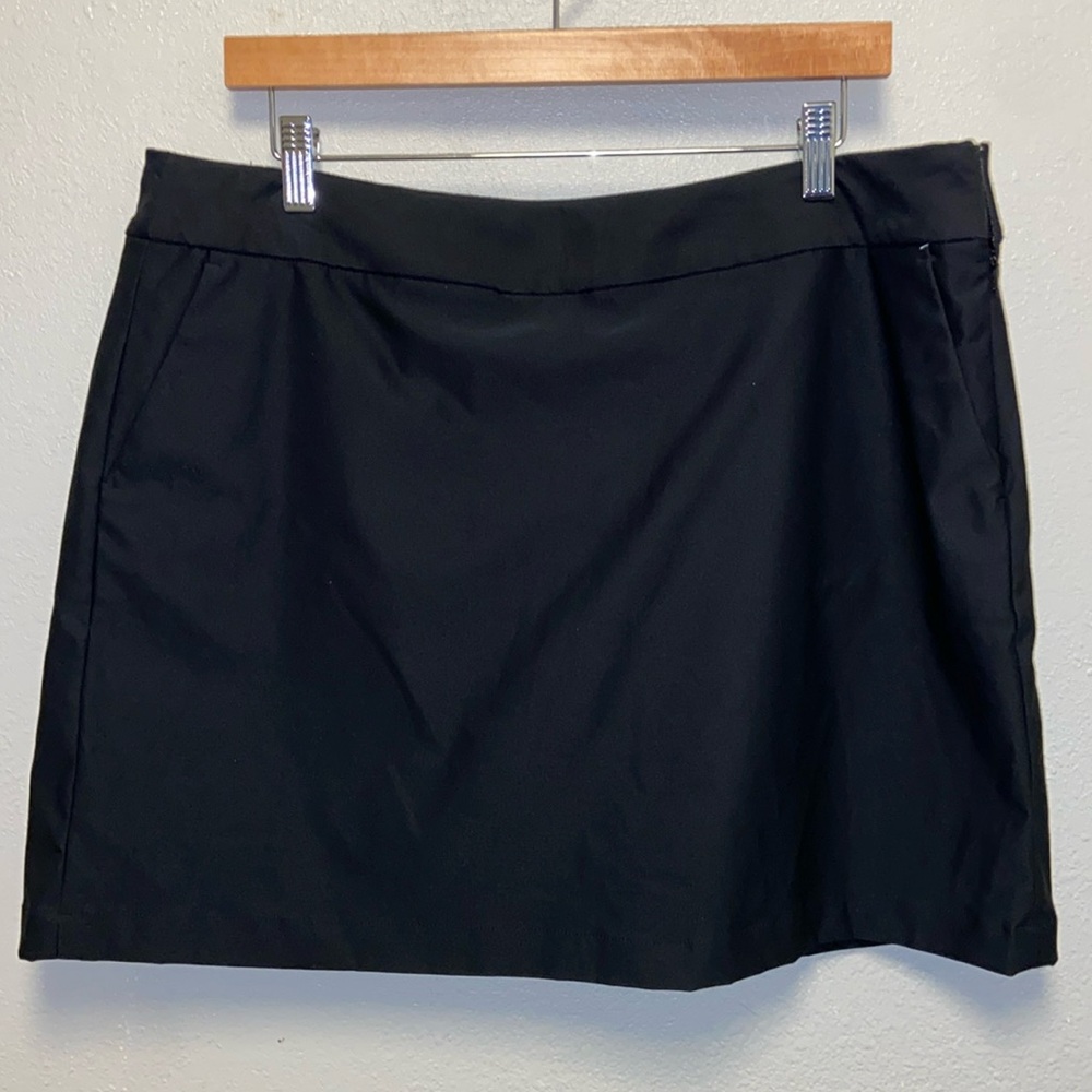 Nike Golf Plus Size 14 Black Athleisure Athletic Activewear Skort 3438